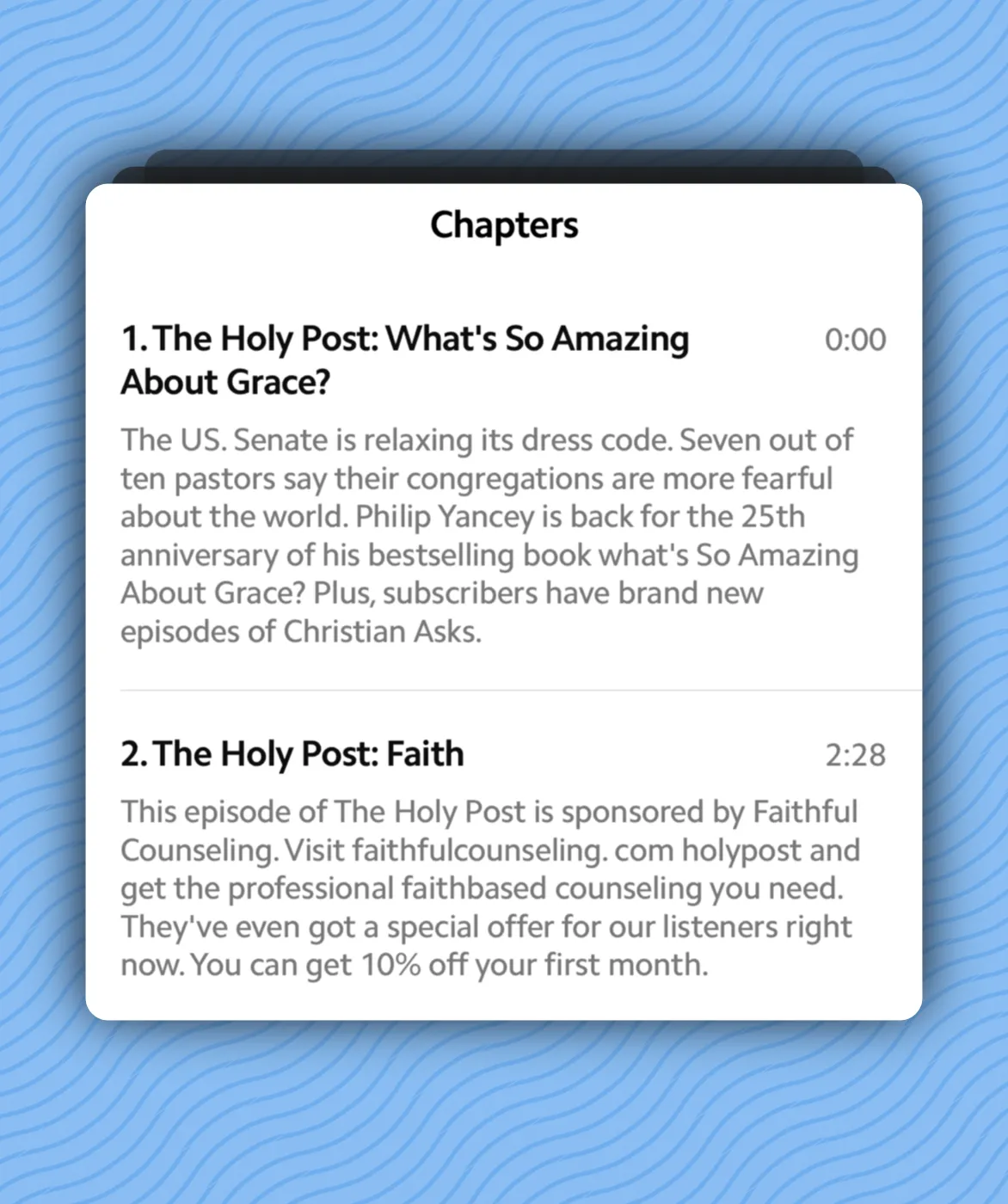 Matter Podcasts Integration